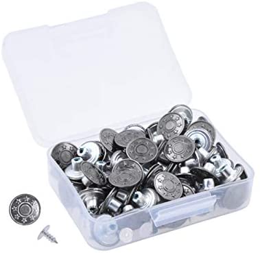 Jeans Buttons Replacement Kit, Metal Buttons Metal Buttons
