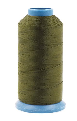 Mandala Crafts Bonded Nylon Thread for Sewing Leather, Upholstery, Jeans and Weaving Hair; Heavy-Duty (t135#138 420d/3, Beige)