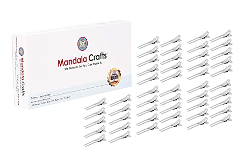 Mandala Crafts Small Metal Alligator Clips for Crafts, Soldering, Electric  Test Leads, Painting 51mm 2 Inches