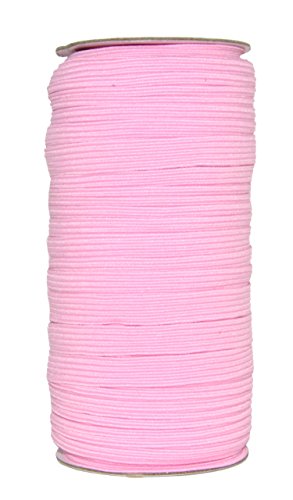 Pink Stretch Cord Roll for Sewing and Crafting