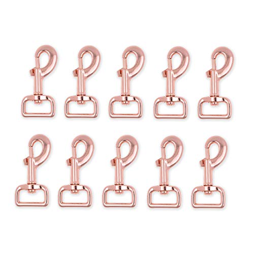 Mandala Crafts Swivel Snap Hooks Heavy Duty Trigger Clip Clasps for Dog Leashes, Bags, Backpacks, Straps, Harnesses, 10 Pieces