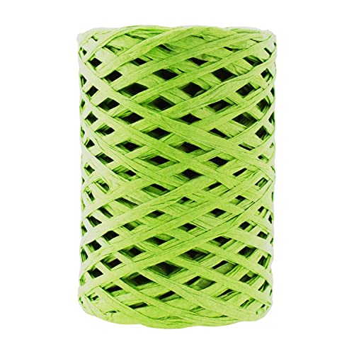 Mandala Crafts Matte Raffia Ribbon for Gift Wrapping - Raffia Natural