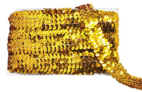 Gold Flat Glitter Stretch Bling