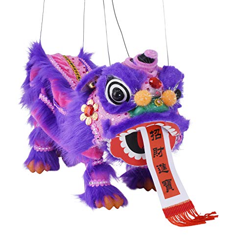 Purple Marionette Lion String Puppet