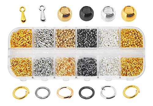 Loose Gemstone Beads for Jewelry Making - Crushed Crystal Stone Chips Rock  Assortment Beading Kit for Crafts Bracelet Earrings 1043 PCs
