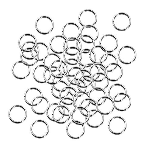 Double Split Rings for Keychains - Double Jump Rings for Jewelry Making Small Key Rings Keys Chandelier Suncatchers