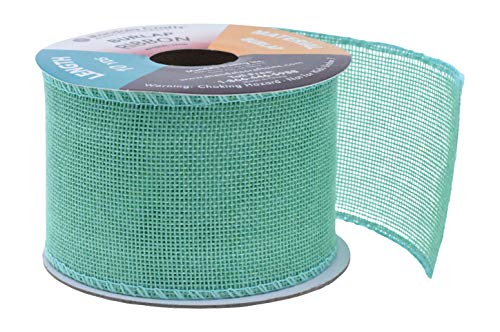 Turquoise Wedding Burlap Ribbon