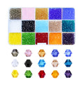 Mandala Crafts Bicone Crystal Beads for Jewelry Making Faceted Bicone Crystal Glass Beads for Jewelry Making Crafts Beading
