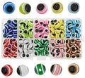 Evil Eye Beads, Multi-Colored in a Plastic Case