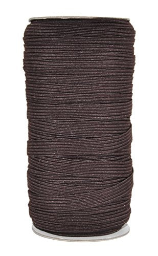 Mandala Crafts Flat Elastic Band, Braided Stretch Strap Cord Roll for Sewing and Crafting; 3/8 inch 10mm 50 Yards