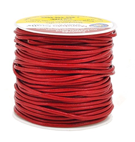 Red Genuine Leather String Cord