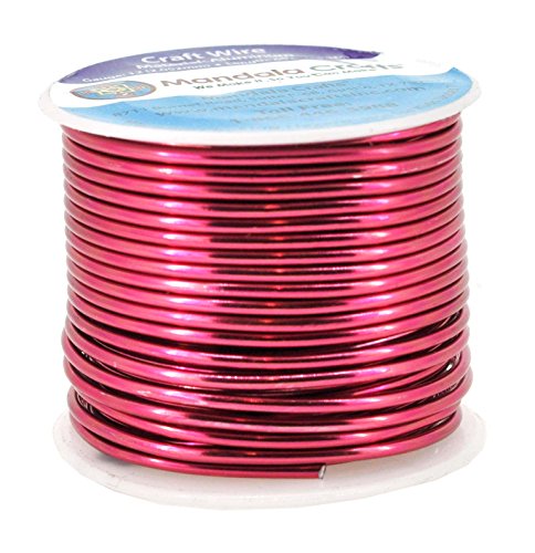 Mandala Crafts 12 14 16 18 20 22 Gauge Anodized Jewelry Making Beading Floral Colored Aluminum Craft Wire