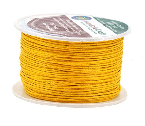 Mustard Yellow Colored Cotton Cord for Crafts