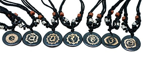 Mandala Crafts Men Women Heart Throat Crown 3rd Eye Root Solar Plexus Sacral Chakra Pendant Neckalce