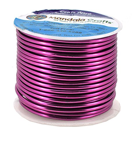 Mandala Crafts 12 14 16 18 20 22 Gauge Anodized Jewelry Making Beading Floral Colored Aluminum Craft Wire