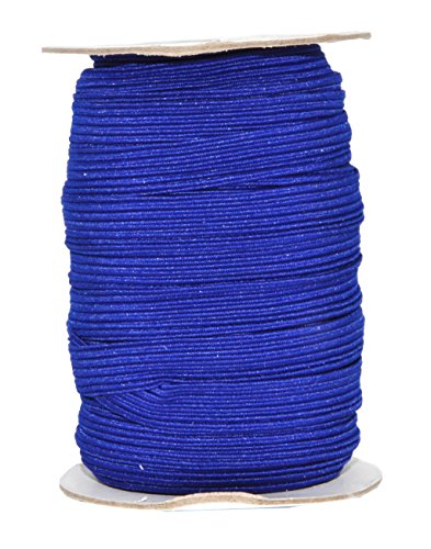 Mandala Crafts Flat Elastic Band - Braided Stretch Strap Cord Roll for Sewing and Crafting 1/2 inch 12mm 20 Yards