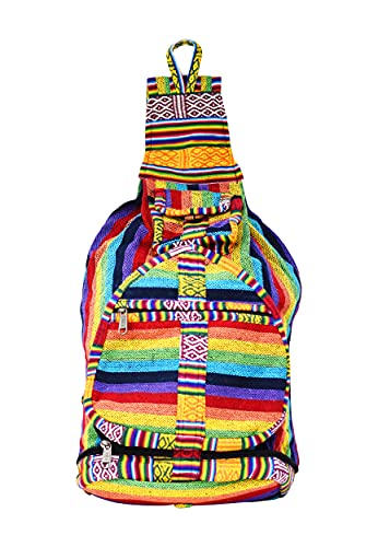 Mandala Crafts Boho Sling Bag for Women - Bohemian Shoulder Backpack - Hippie Boho Sling Backpack for Men Daypack