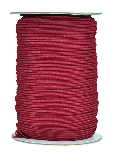 Mandala Crafts Flat Elastic Band - Braided Stretch Strap Cord Roll for Sewing and Crafting 1/2 inch 12mm 20 Yards