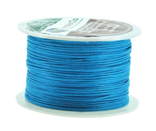 Blue Jewelry Making Beading Crafting Macramé Waxed Cotton Cord Thread