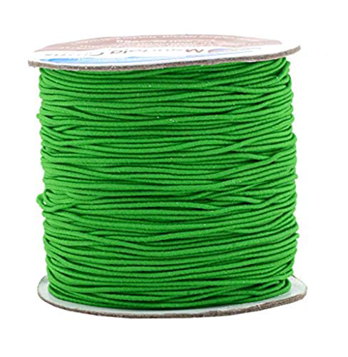 Stretchy String for Jewelry Making in Color Green