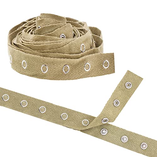Mandala Crafts Metal Snap Tape for Sewing by Yard  Cotton Snap Button Trim Baby Snaps for Sewing - Fastener Button Strips Snap Tape for Baby Clothes 3 Yards Snap Tape