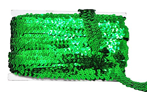 Green Flat Glitter Stretch Bling