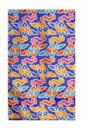 Blue Colored Dragon Fabric