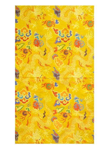 Dragon Fabric in Color Yellow
