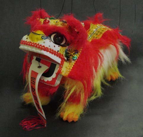 Chinese dragon marionette puppet