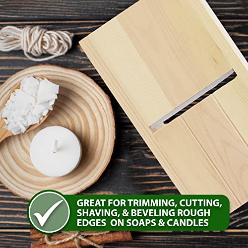 Mandala Crafts Soap Beveler Edge Trimming Tool - Wood Soap Planer Beveler Soap Shaving Tool - Candle Beveler for Handmade Soap Candle Making Beveling