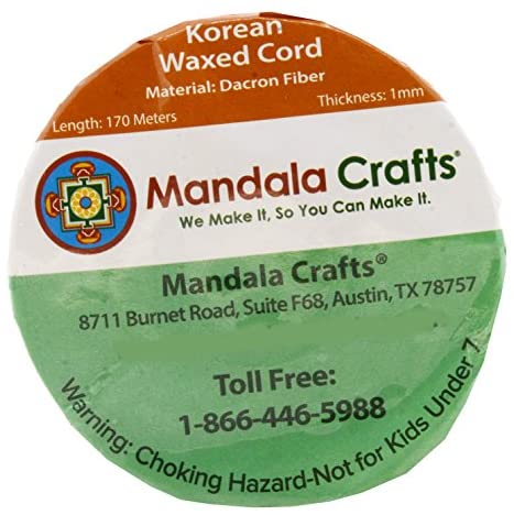 Mandala Crafts Korean Waxed Cord