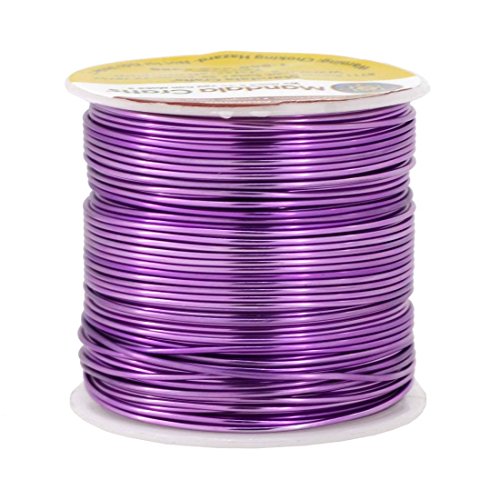 Mandala Crafts 12 14 16 18 20 22 Gauge Anodized Jewelry Making Beading Floral Colored Aluminum Craft Wire