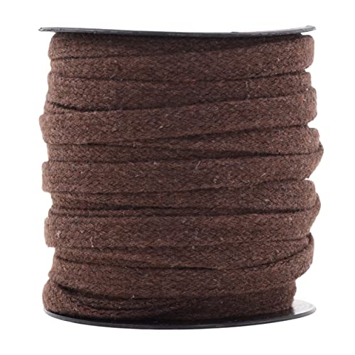 1 Meter (39 Inches) Flat Soft Cotton Drawstring Cord - Tubular String 18mm Wide