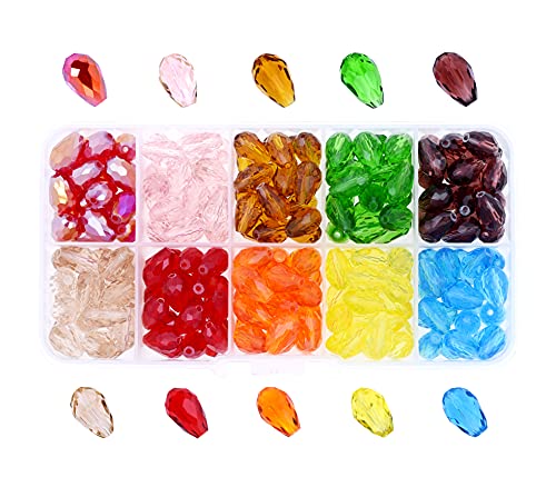 Mandala Crafts Bicone Crystal Beads for Jewelry Making Faceted Bicone Crystal Glass Beads for Jewelry Making Crafts Beading