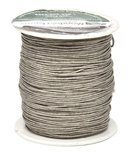 Mandala Crafts 0.5mm 109 Yards Jewelry Making Crafting Beading Macrame Waxed Cotton Cord Thread