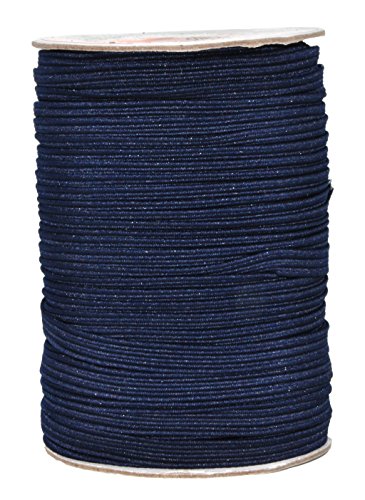 Navy Blue Braided Stretch Strap Cord