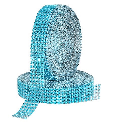 Turquoise Rhinestone Crystal Wrap Roll