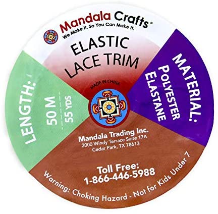 Mandala Crafts Clear Elastic Cord Stretchy Fiber String for Bracelets,  Jewelry Making, Beading 