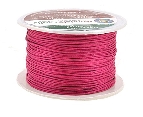 Hot Pink Waxed Cotton Cord Thread