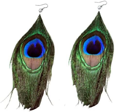 Peacock Feather Earrings