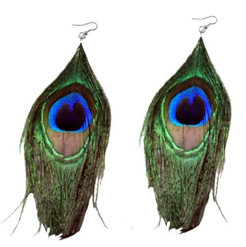 Peacock Feather Earrings