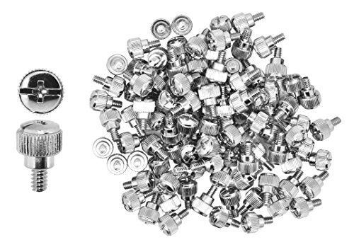 Mudra Crafts Desktop PC Computer Building Case 6-32 Repair Mounting Thumb Screw Assortment Kit, 100 PCs