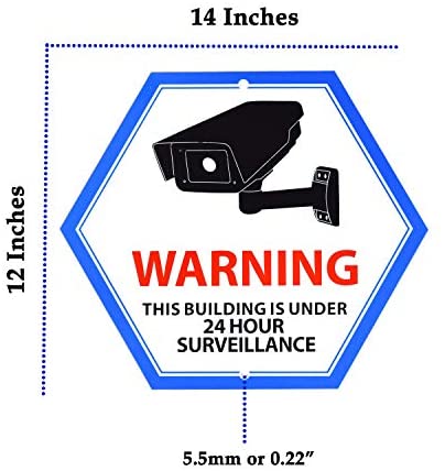 Close Up Security Camera Decal Video Surveillance Recording Warning Back Adhesive Window Stickers