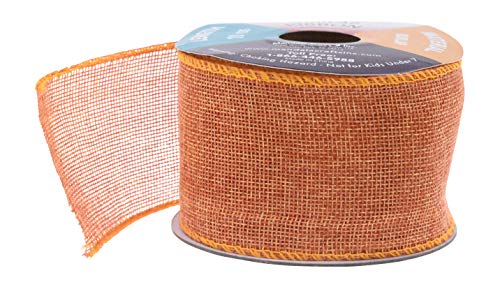 Orange Wedding Burlap Ribbon