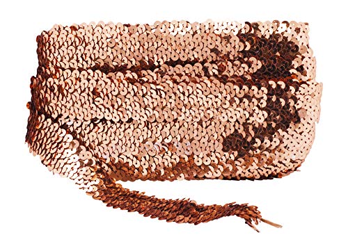 Copper Metallic Appliqué Trim Lace