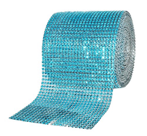 Turquoise Faux Rhinestone Bling Roll