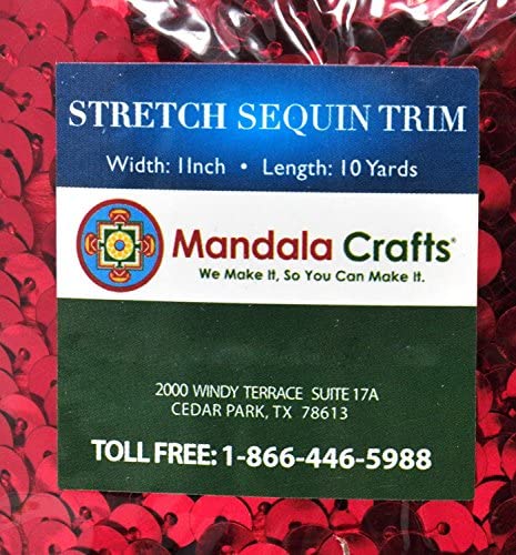 Mandala Crafts Stretch Sequin Trim