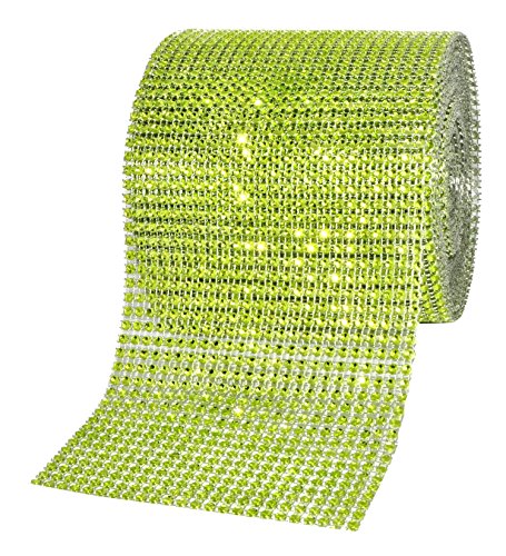 Lime Green Faux Rhinestone Bling Roll