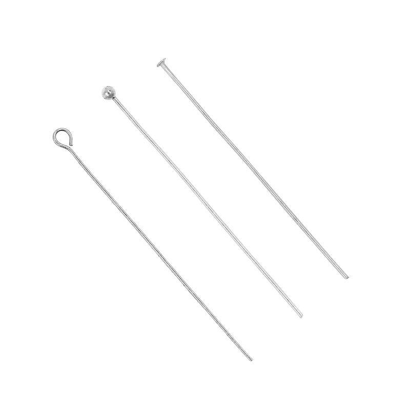 Open Eye Pins for Jewelry Making Stainless Steel Head Pins for