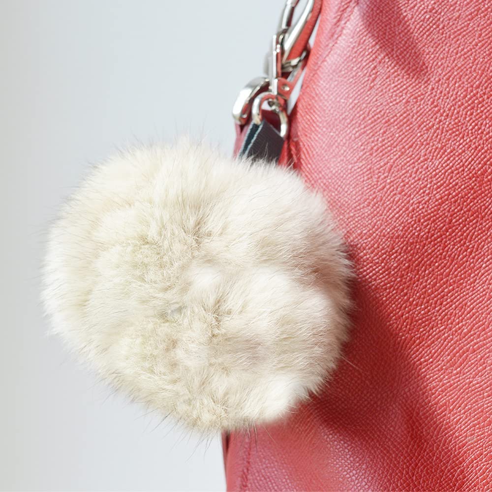 Mandala Crafts Faux Fur Pom Pom Balls - Fluffy Pom Poms Puff Balls Pompoms for Keychains - Faux Fur Pom Poms for Hats Scarves Shoes Bags Charms 20 PCs 10 Colors 3 Inches